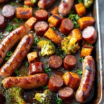 Honey Garlic Sheet Pan Sausage