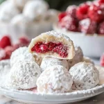 Raspberry Almond Snowball Cookies Delightful Easy Recipe