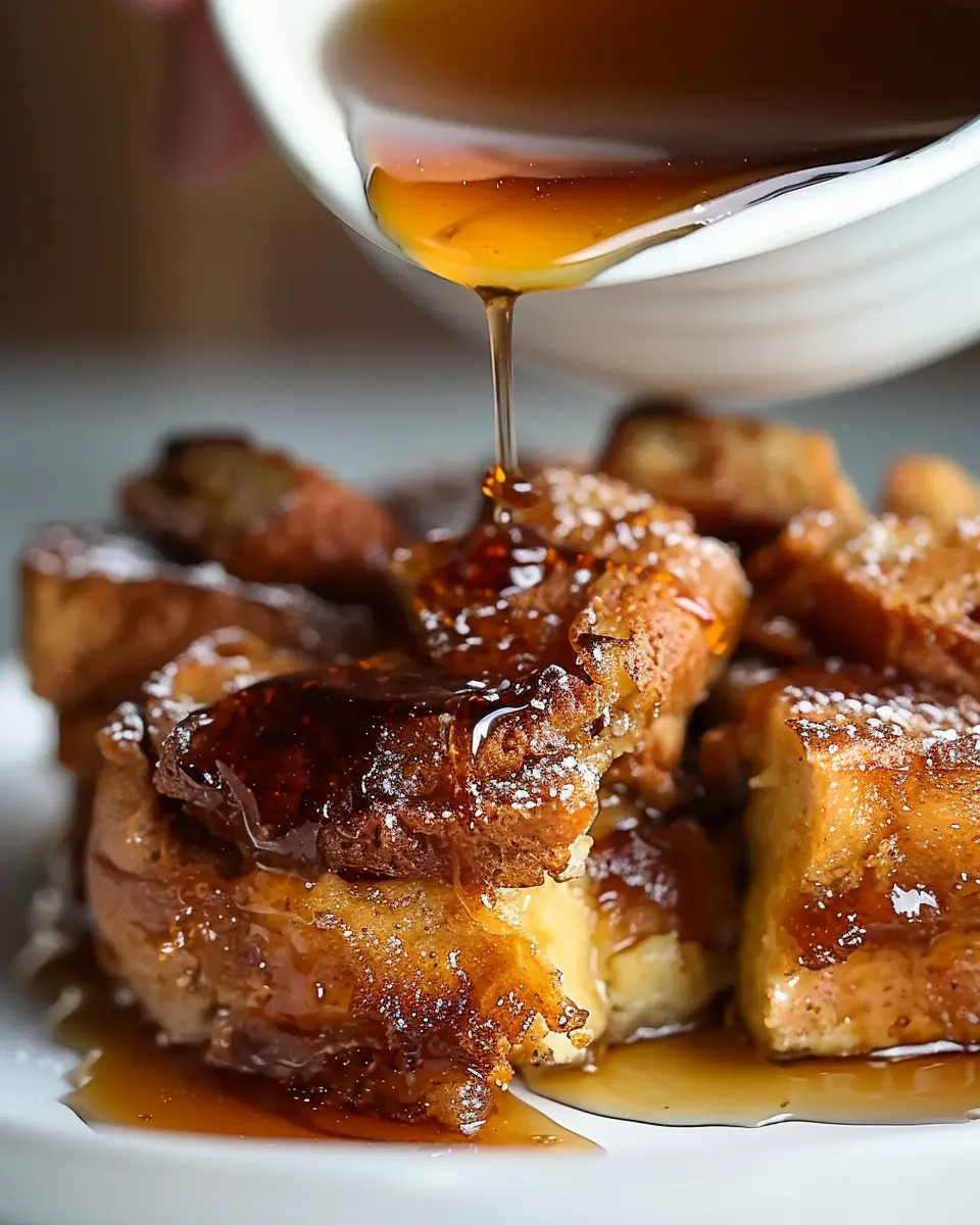 Easy Slow Cooker French Toast Casserole with Turkey Bacon Delight