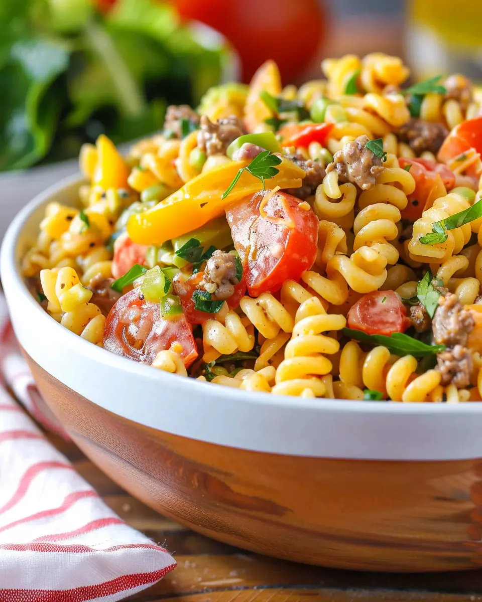 Big Mac Pasta Salad