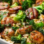 Chicken Sausage and Broccoli Orzo – Quick, Healthy & Flavorful