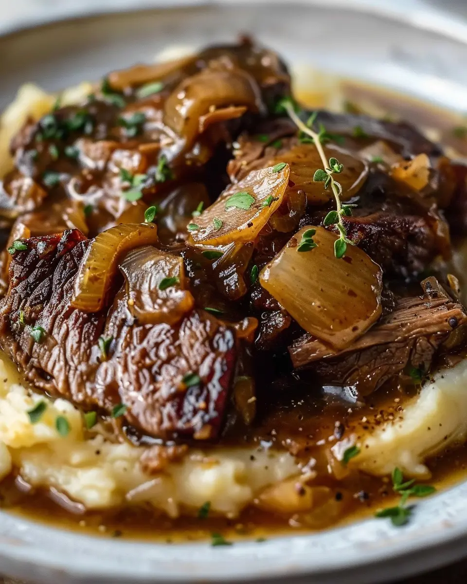 Crock Pot French Onion Pot Roast Recipe for Easy Cozy Dinners