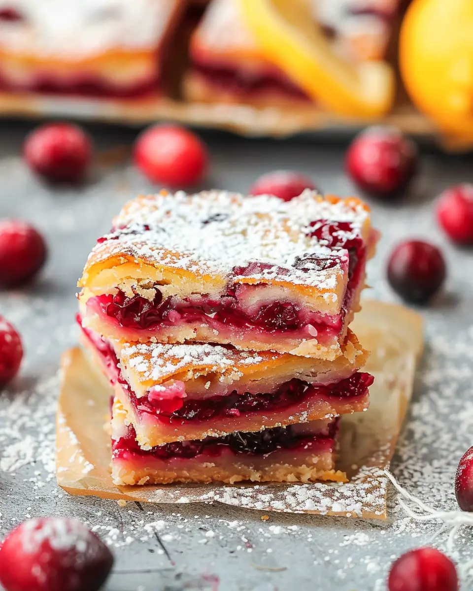 Cranberry Lemon Bars