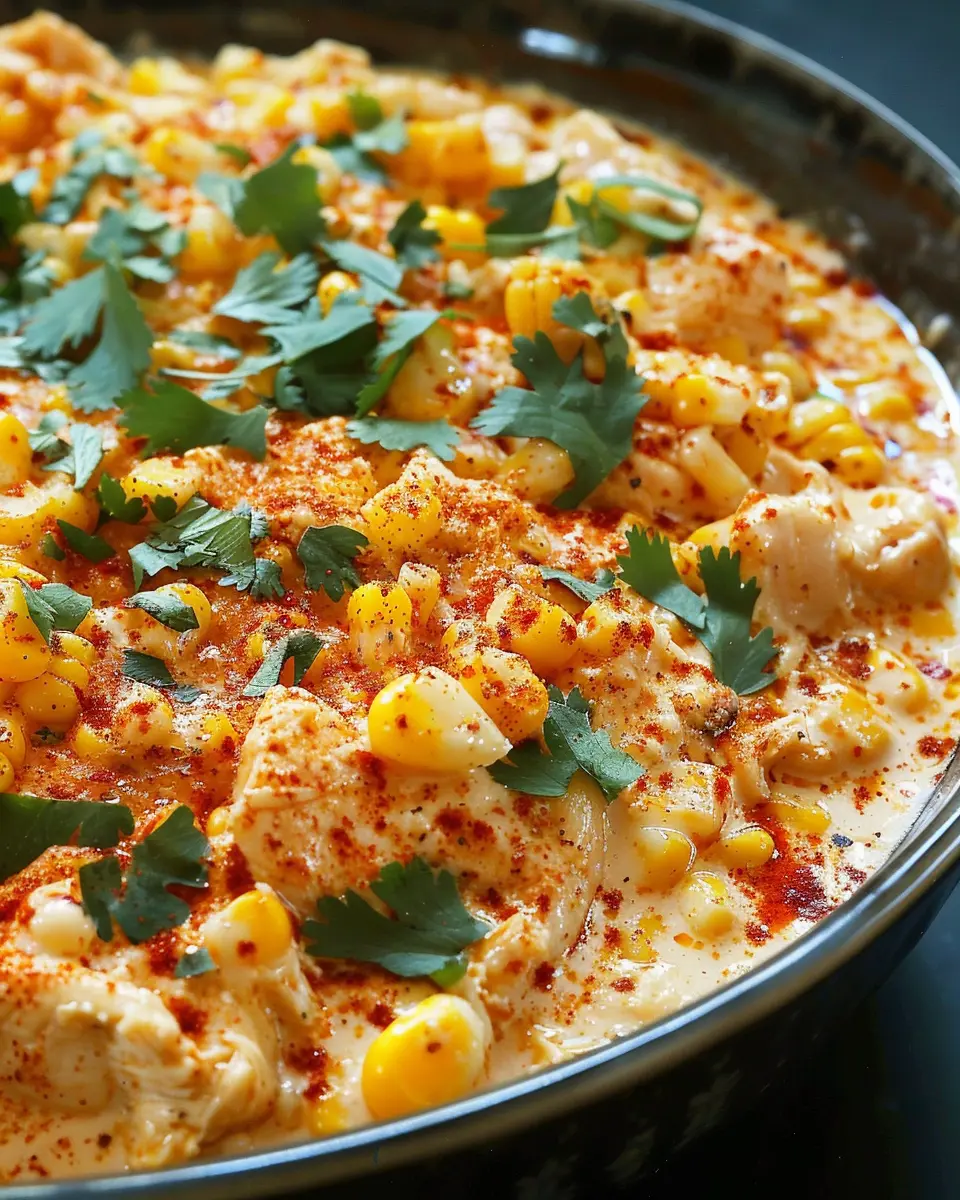 Slow Cooker Street Corn Chicken: Creamy Comfort in Every Bite
