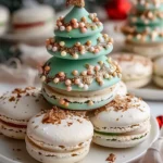 Christmas Tree Cake Macarons
