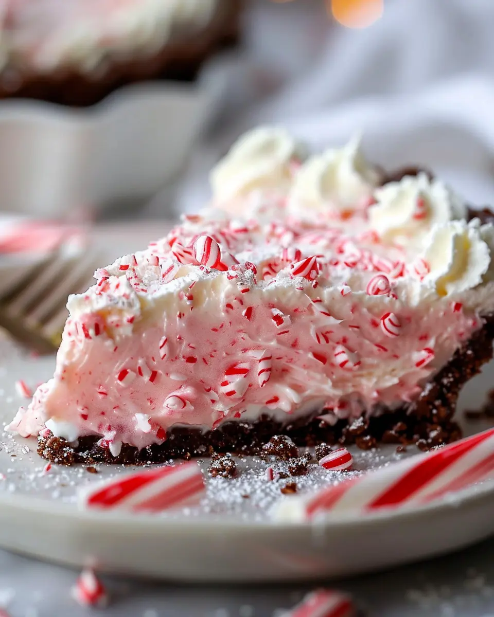 Dreamy Christmas Peppermint Pie: Easy, Sweet &amp; So Refreshing