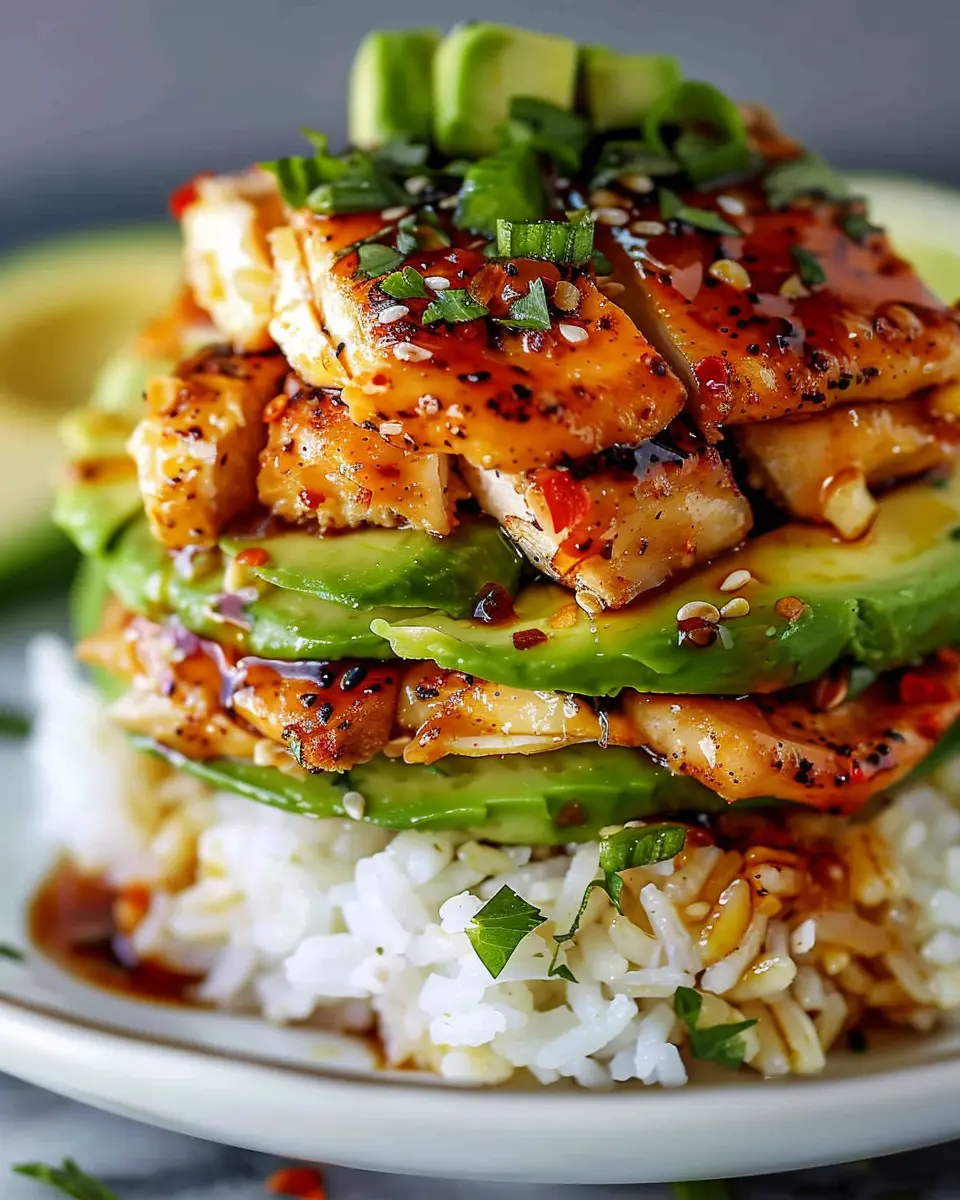 Honey Lime Chicken &amp; Avocado Rice Stack: A Juicy Family Delight