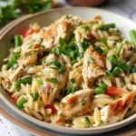 Juicy High Protein Chicken Orzo