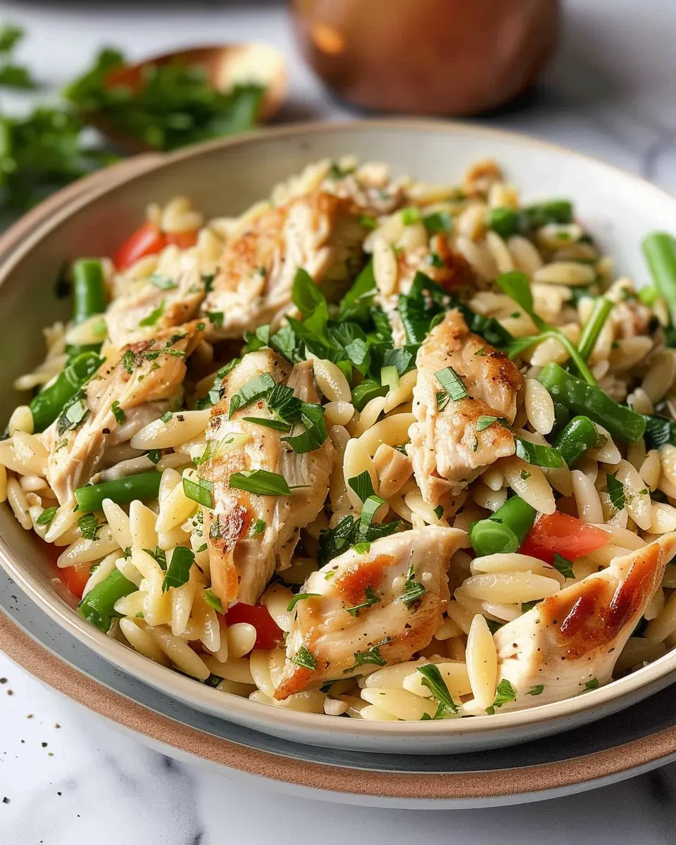 Juicy High Protein Chicken Orzo for Easy Weeknight Dinners