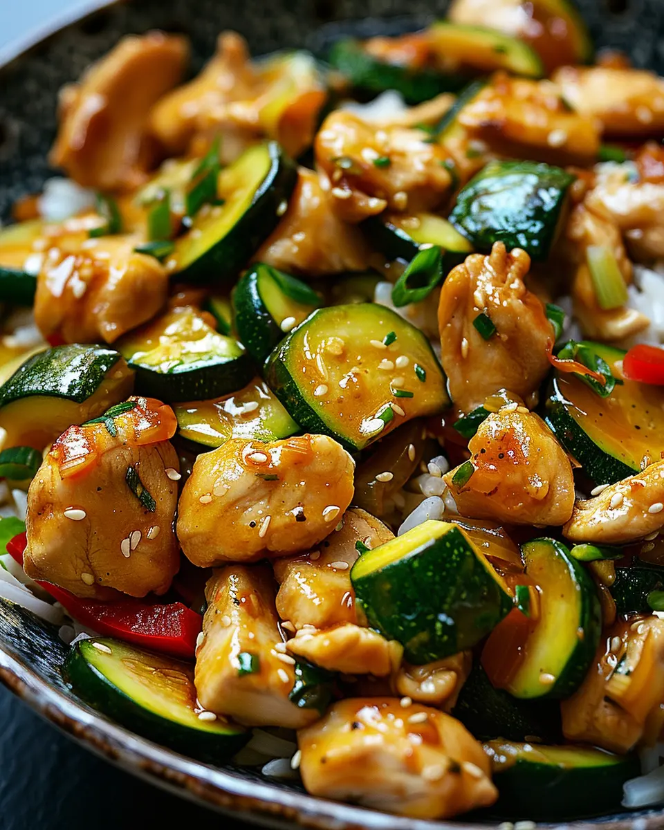 Chicken Zucchini Stir Fry