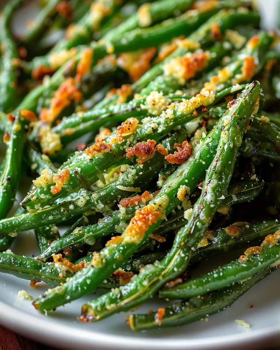 Crispy Garlic Parmesan Roasted Green Beans: The Best Side Dish Ever