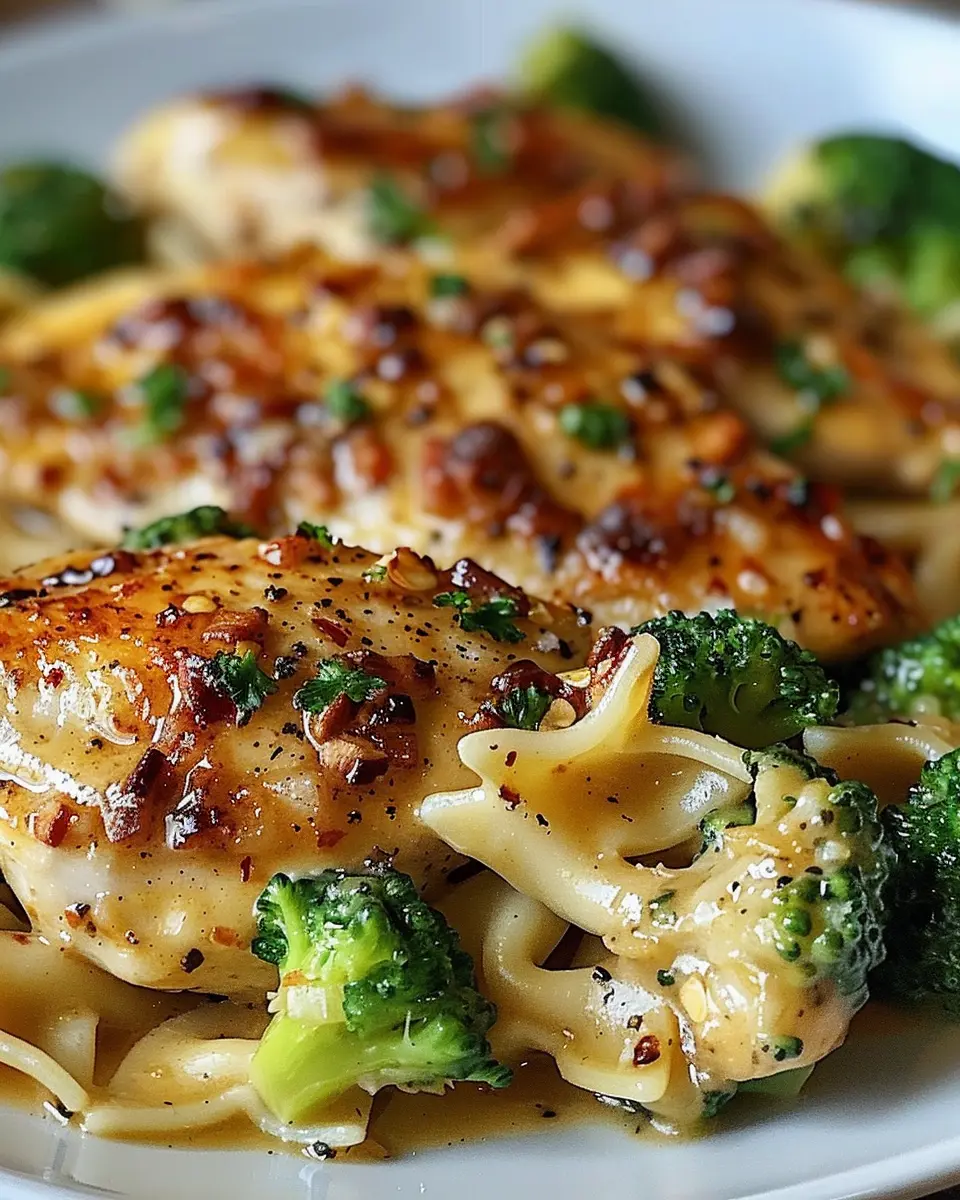 Cowboy Butter Lemon Bowtie Chicken: Easy Recipe with Broccoli