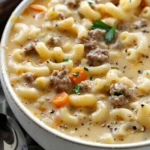 Macaroni Cheeseburger Soup