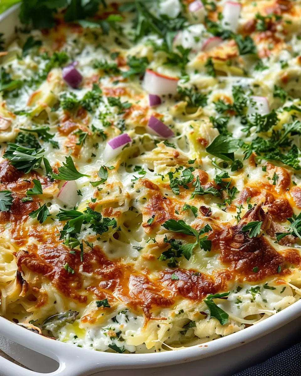 Dump-and-Bake Chicken Tzatziki Casserole: Easy Weeknight Delight